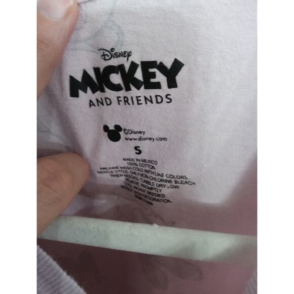 $Disney pink crop top t-shirt Minnie Mouse, Daisy Barbiecore Sz Sm - Picture 3 of 5